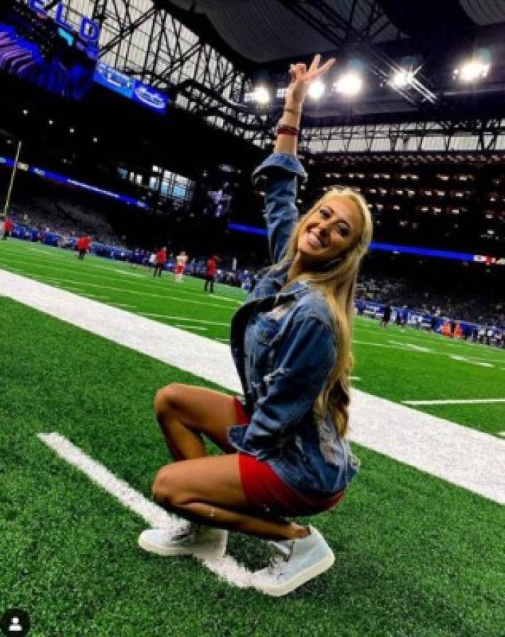 La futbolista Brittany Matthews, ardiente en sus vacaciones con el MVP del Super Bowl 2020