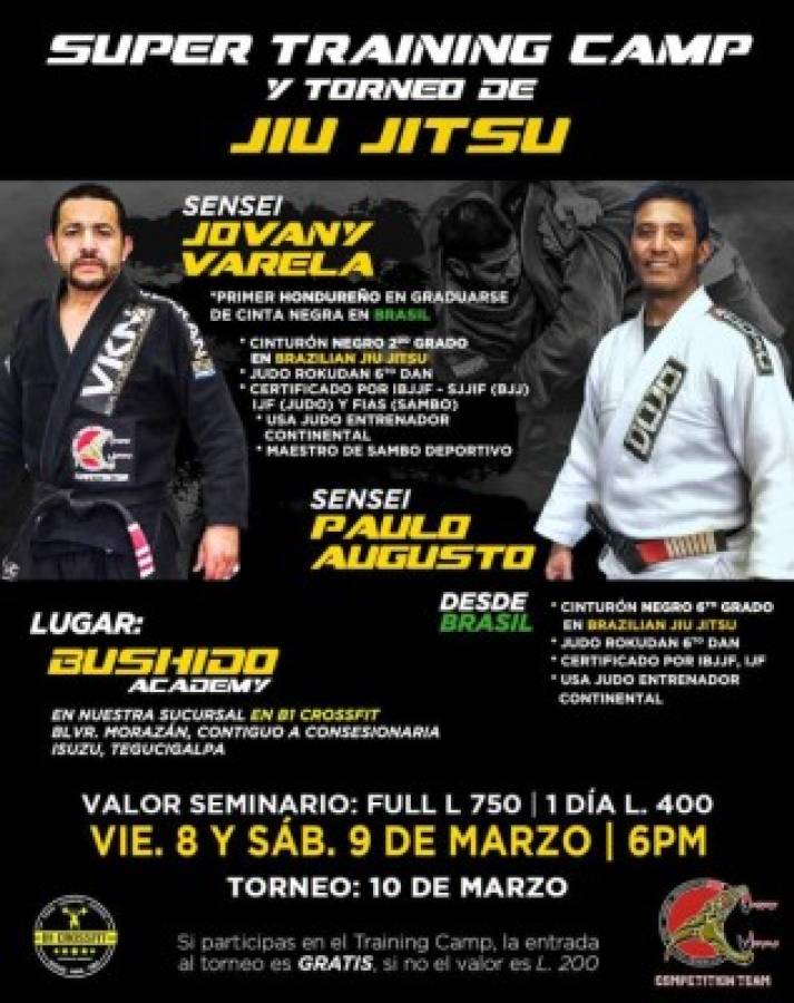 Super Training Camp y torneo de Jiu Jitsu en Tegucigalpa