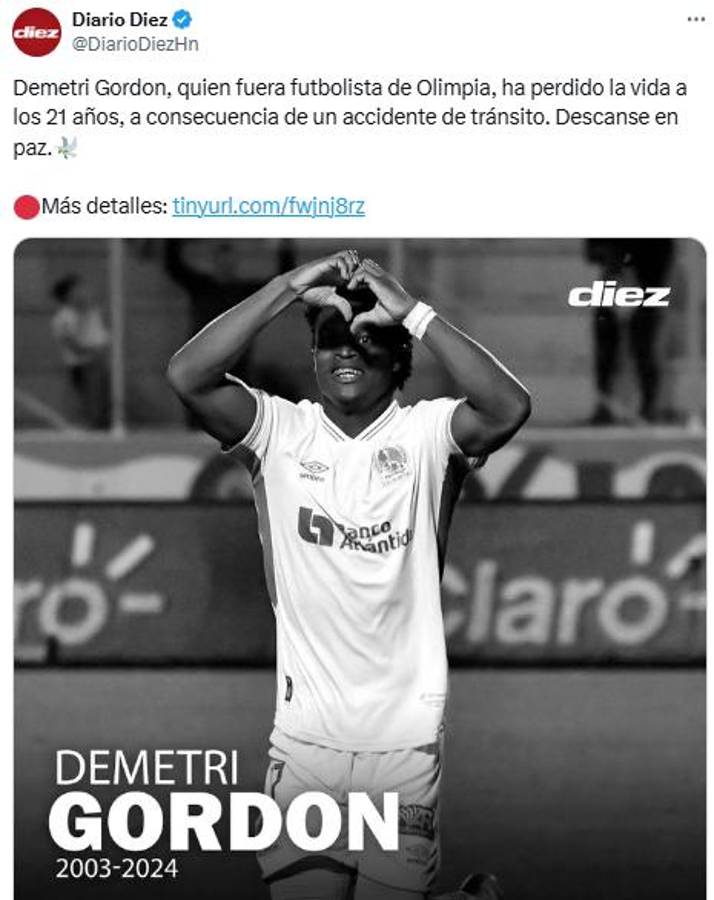 “Su sueño era construirle una casita a su mamá”: jugadores y prensa deportiva reaccionan por la muerte de Demetri Gordon