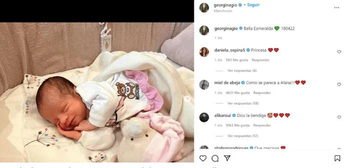 Hay una confusión: Cristiano Ronaldo y Georgina Rodríguez desvelan el nombre de su hija y publican fotos inéditas de ella