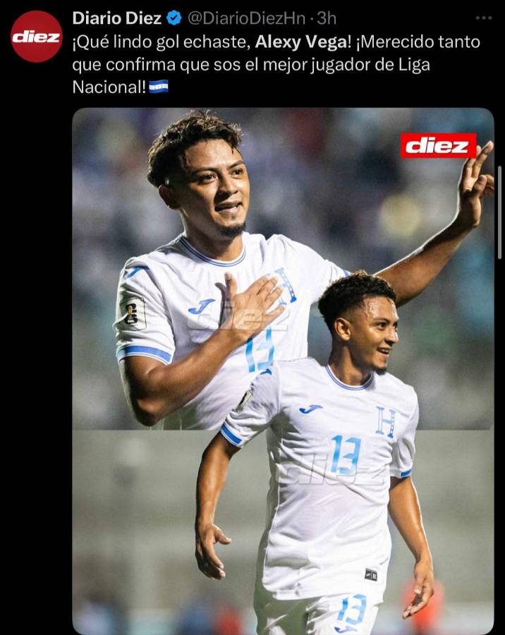 Es el mejor de Honduras Así se cierran bocas: la prensa hondureña alaba la actuación de Alexy Vega contra Nicaragua