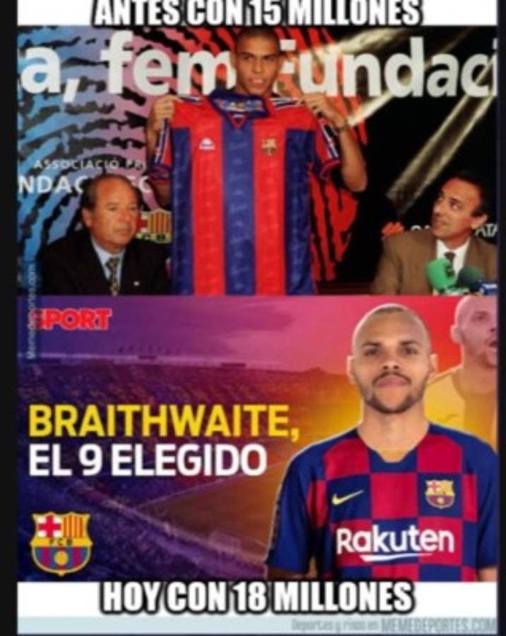 Barcelona: Los crueles memes sobre el polémico fichaje de Braithwaite