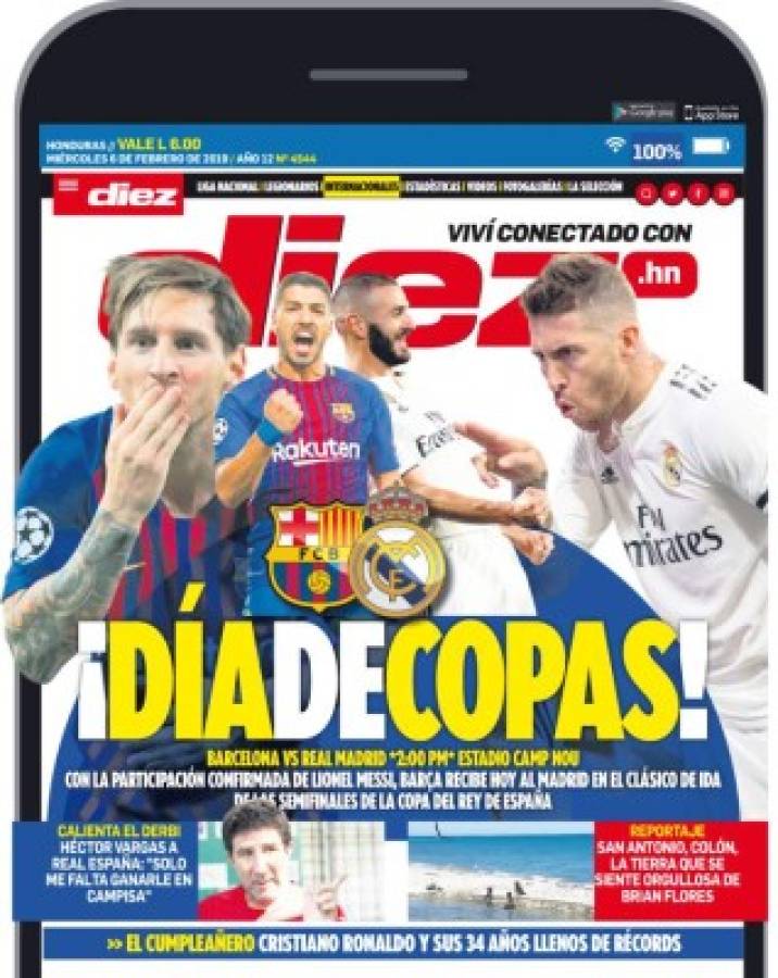 Las portadas por el mundo: Barcelona-Real Madrid se roban la atención