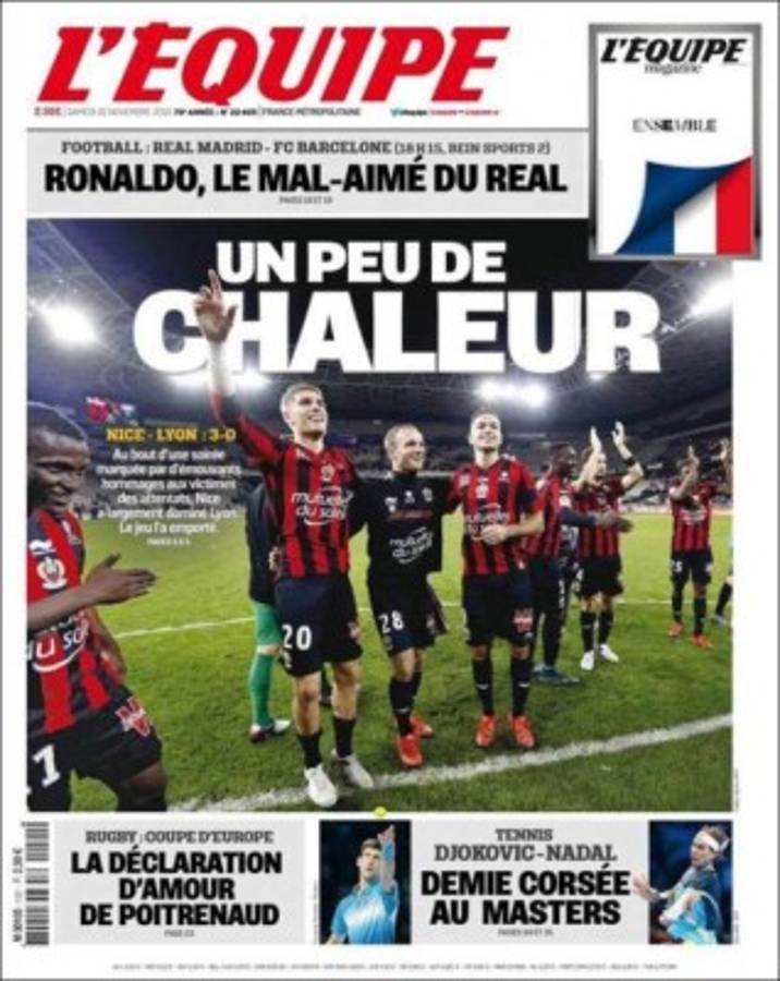 Las mejores portadas de este sábado de clásico 21 de noviembre de 2015