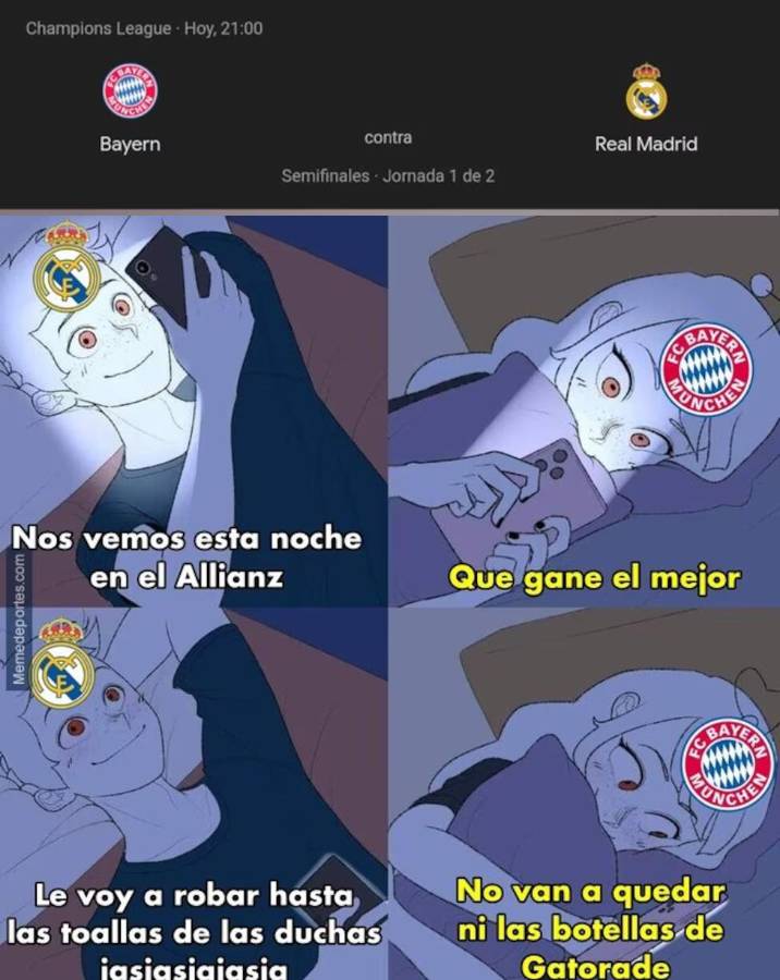 Barcelona estuvo presente: los jocosos memes que dejó el empate entre Bayern Múnich y Real Madrid