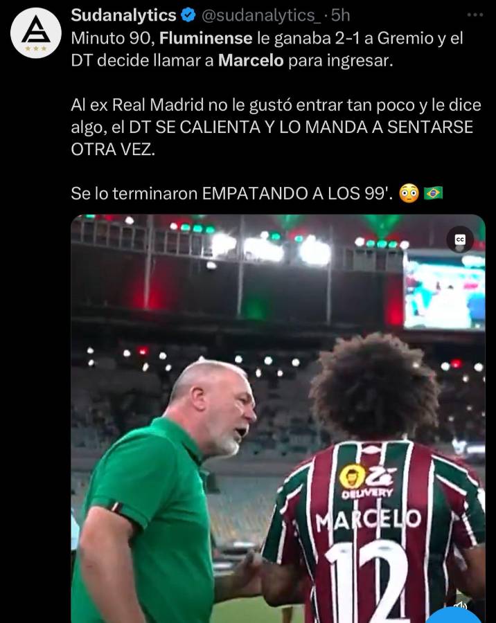 “Demasiada leyenda para un club tan chico” y “falta de respeto”: critican a Fluminense por echar a Marcelo