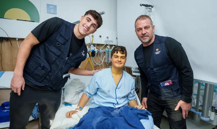 Terminaron de entrenar y se fueron a un hospital: el hermoso gesto del Barcelona para cerrar el 2024