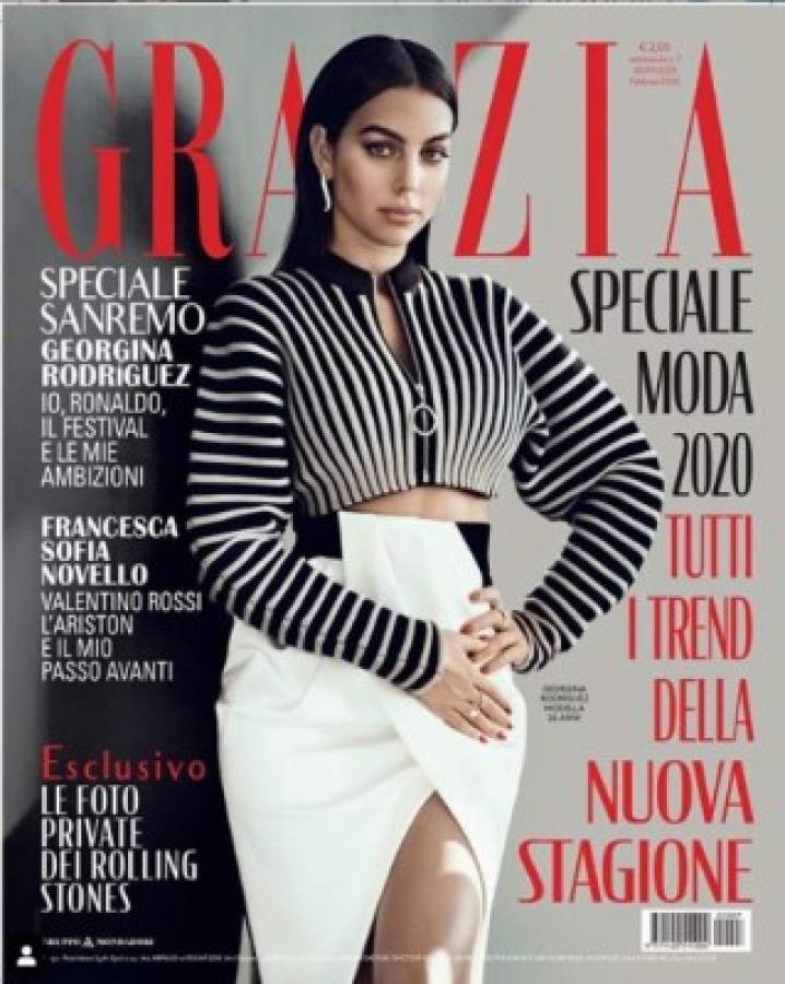 Georgina Rodríguez deslumbra en una elegante sesión de fotos para la revista italiana Grazia
