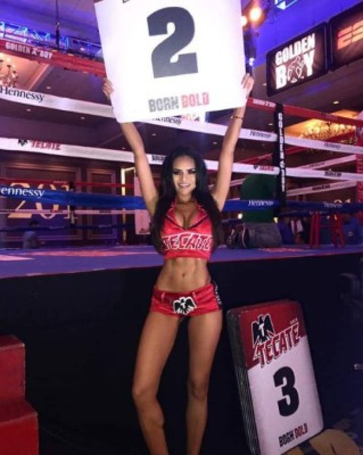 Las hermosas chicas del ring en la pelea Canelo-Golovkin