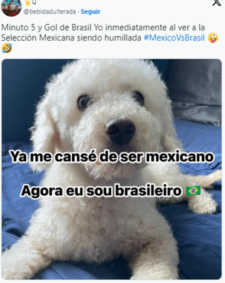 México es destruido con memes luego de perder contra Brasil en el último minuto en partido amistoso rumbo a Copa América