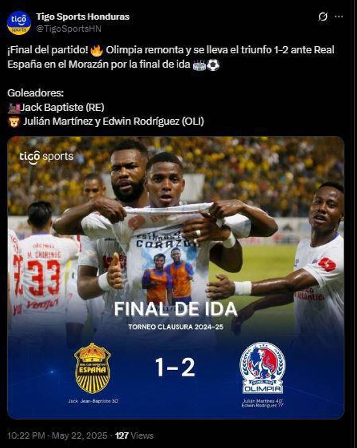 El León acaricia la 39: la prensa señala al culpable de la derrota de Real España y elogian a Olimpia tras la remontada