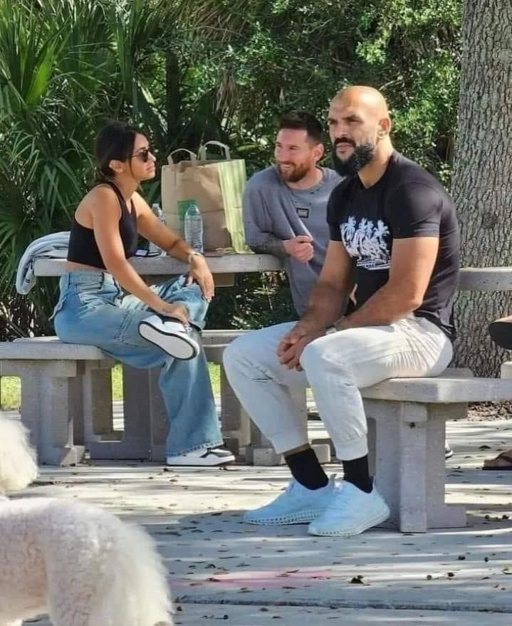 El guardaespaldas de Messi salió al cruce y le responde a Logan Paul: “Puedes pelear contra mí”