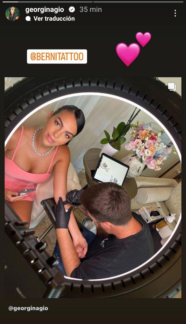 Los dos nuevos tatuajes de Georgina Rodríguez dedicado a su relación con Cristiano Ronaldo: “En la piel, alma y corazón”