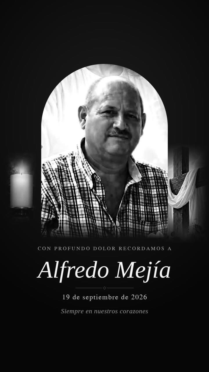 El padre de Alfredo Mejía murió en un brutal accidente de tránsito.