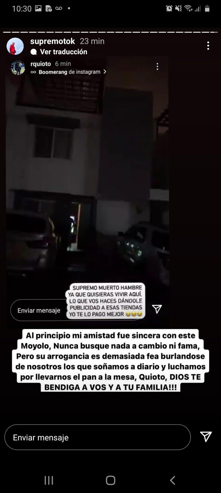 ¿Quién es Supremo, el TikToker que mantiene una “guerra” en redes con Romell Quioto y por qué se volvieron enemigos?