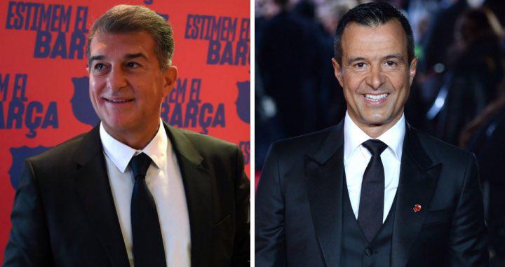 ¿Bombazo a la vista? Laporta y Jorge Mendes se reúnen en Barcelona con el fichaje de Cristiano Ronaldo sobre la mesa