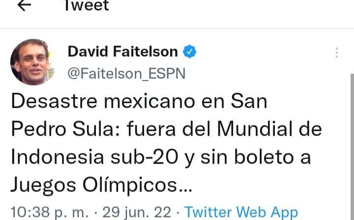 ¡Faitelson y André Marín estallan! Lo que dice la prensa de México luego del fracaso de la Sub-20: “Panorama negro y desastre en San Pedro Sula”