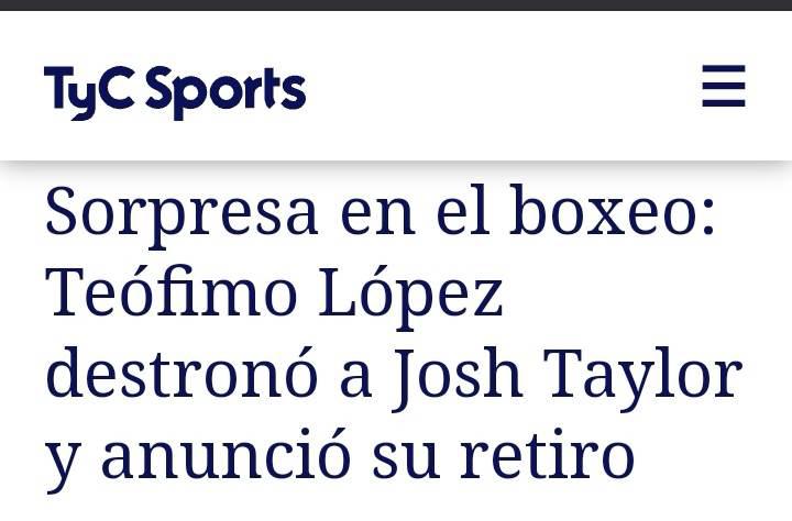 Así reaccionó la prensa internacional a la victoria de Teófimo López ante Josh Taylor por el cinturón OMB del peso superligero