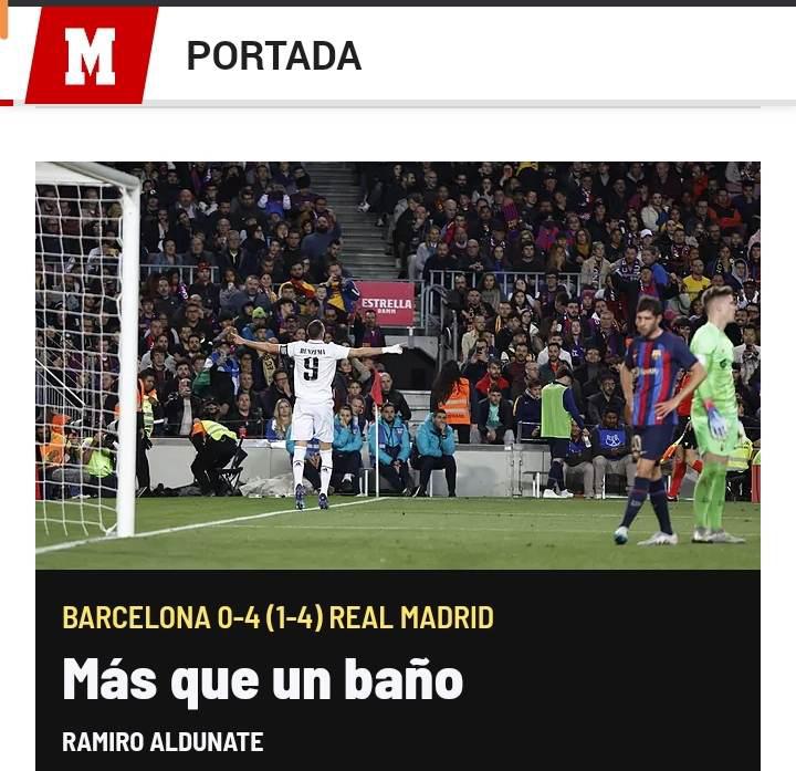 “Amargo trago en el Camp Nou”: Prensa internacional destaca al Real Madrid tras la goleada en la Copa del Rey ante Barcelona