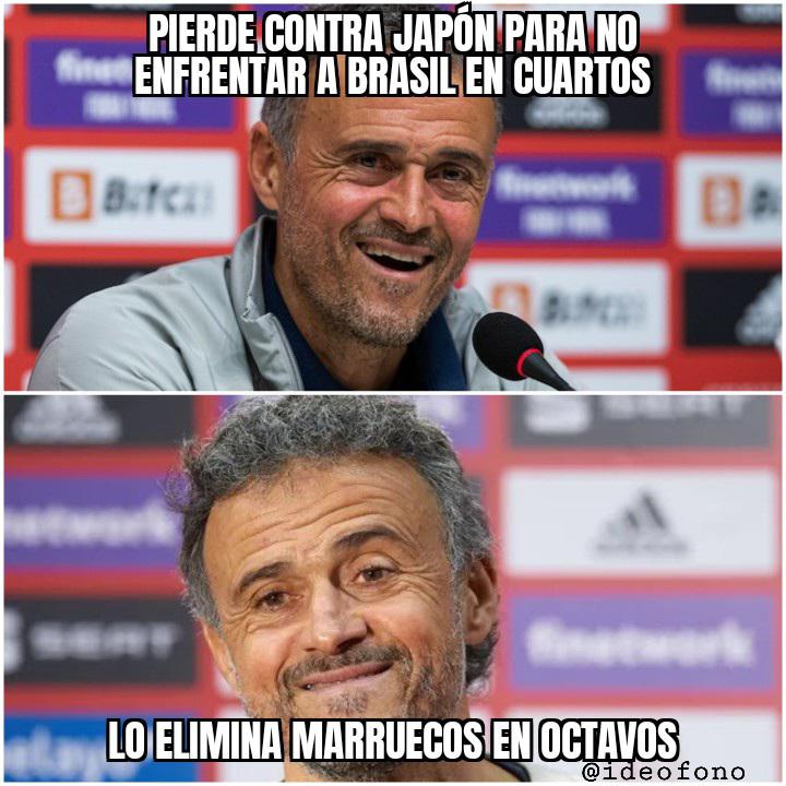 ¡Para morir de risa! Los memes revientan a España por despedirse del Mundial y Luis Enrique es la víctima favorita