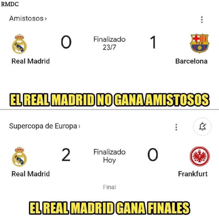 Real Madrid conquista la Supercopa de Europa... ¡y los memes destrozan al Barcelona!