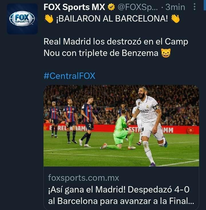 “Amargo trago en el Camp Nou”: Prensa internacional destaca al Real Madrid tras la goleada en la Copa del Rey ante Barcelona