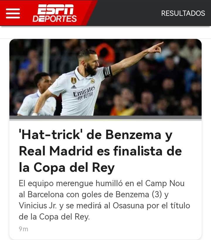 “Amargo trago en el Camp Nou”: Prensa internacional destaca al Real Madrid tras la goleada en la Copa del Rey ante Barcelona