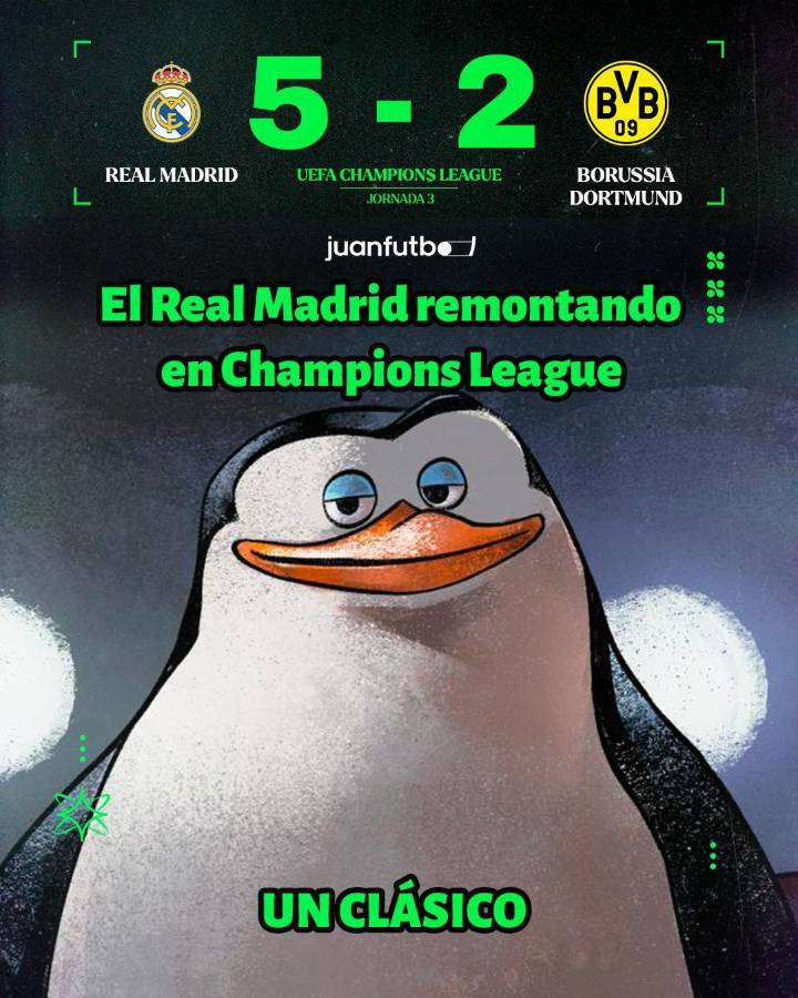 Los divertidos memes que dejó la remontada del Real Madrid en la Champions: ¡eligieron a su Balón de Oro!