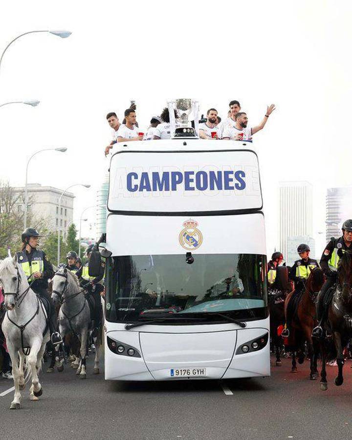 Espectacular fiesta: Real Madrid festejó en Cibeles con la afición su título 35 de la Liga de España