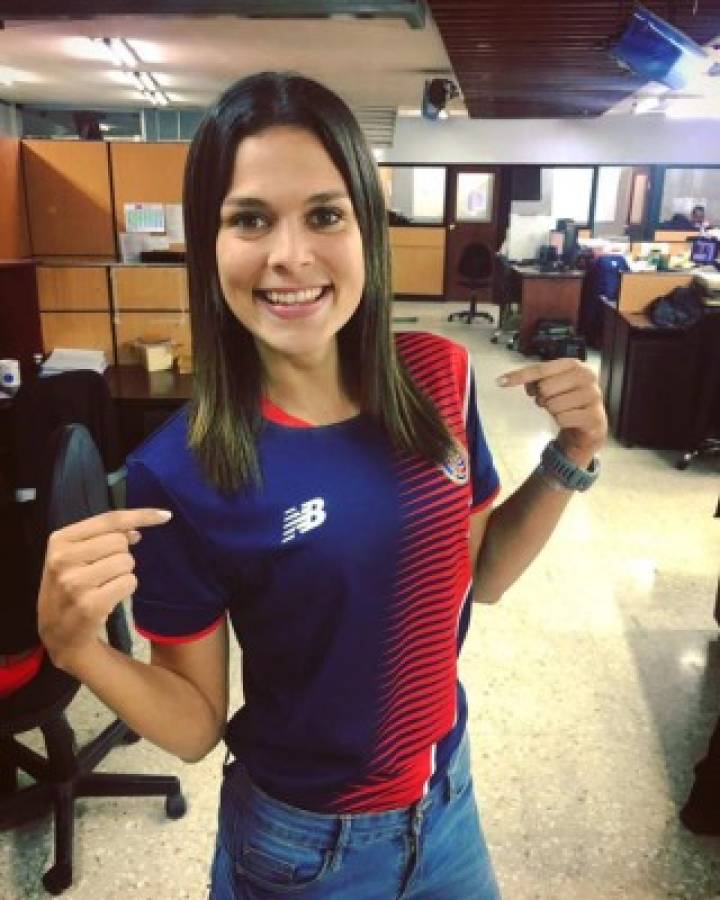 Jennifer Segura, la hermosa periodista tica aficionada al equipo del 'Ro-Ro'