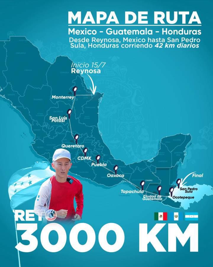 Shin Fujiyama cumplió su reto: recorrió 3,000 kilómetros en casi 4 meses en beneficio de la educación de Honduras