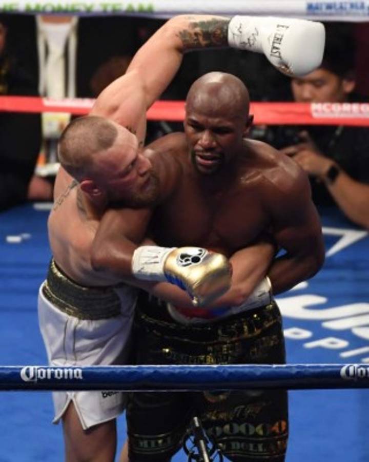 Las mejores fotos que dejó el triunfo de Floyd Mayweather ante Conor McGregor