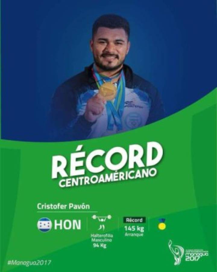 Las 27 medallas de oro que ha ganado Honduras en los Juegos Centroamericanos en Managua