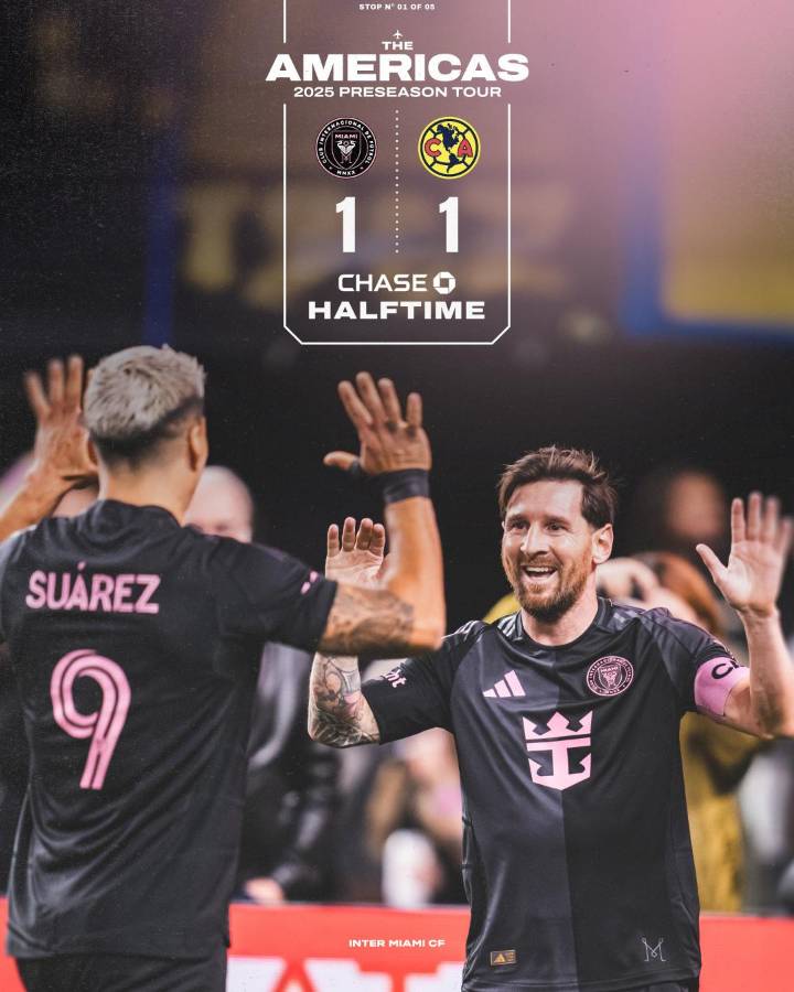 Messi vivió a lo grande su debut en 2025 durante el juego Inter Miami vs América y lo acompañó la polémica