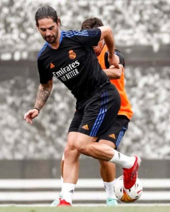 Notorio cambio físico en Isco y máscaras de hipoxia: El sorpresivo entrenamiento del Real Madrid   