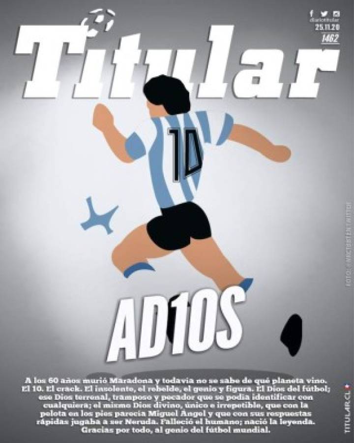 'D10s ya está en el cielo': Las portadas del mundo el día después de la muerte de Diego Maradona