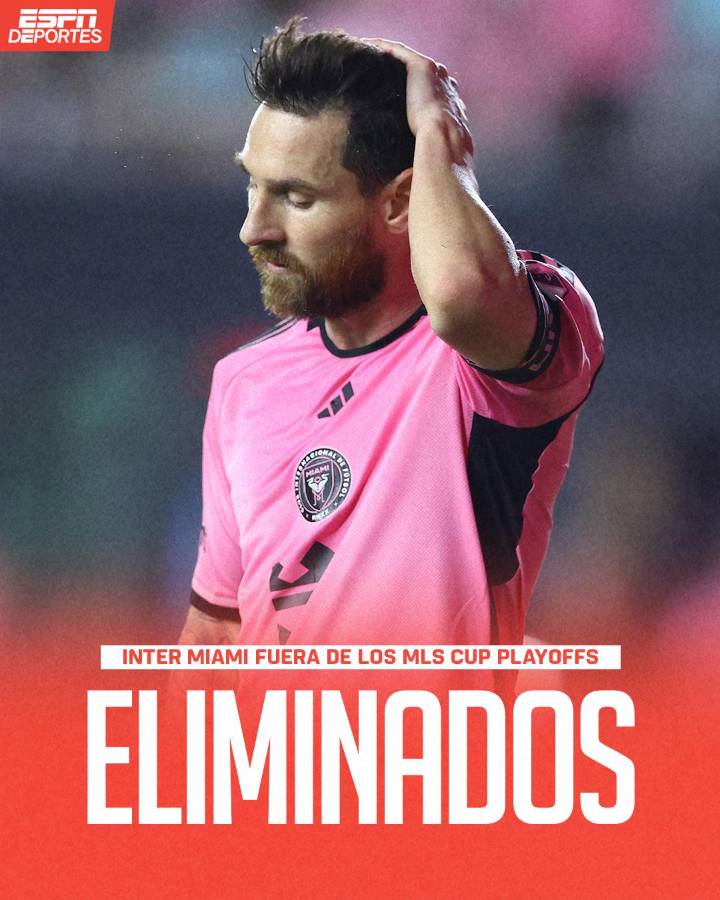 Messi dice adiós a la temporada de la MLS: mucho dolor por la eliminación en los playoffs contra Atlanta United