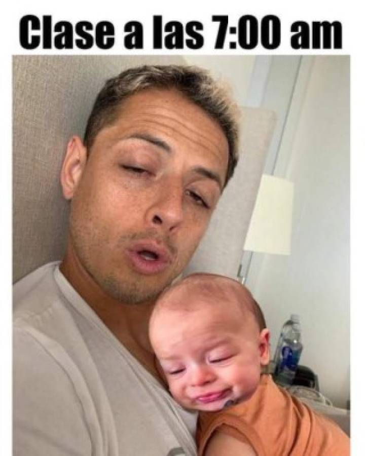 Chicharito Hernández busca el mejor meme para su hijo y las redes explotan