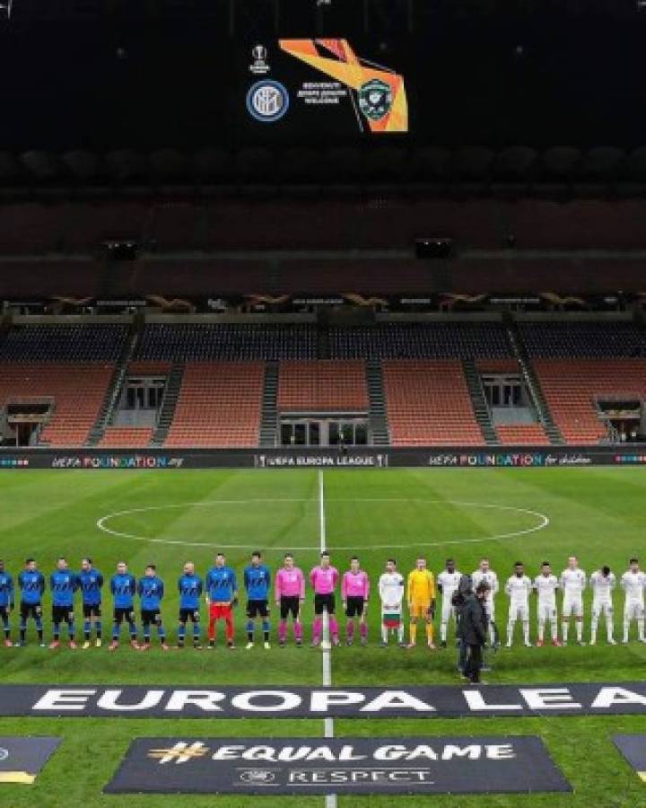 Fotos: El coronavirus silenció importante partido de la Europa League en Italia