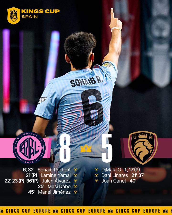 Así fue el debut de Lamine Yamal en la Kings League: anotó para la victoria de su equipo y las fotos con Nicki Nicole