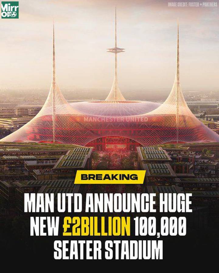 Este es el descomunal precio: Manchester United abandonará Old Traford y este será su nuevo estadio en Inglaterra