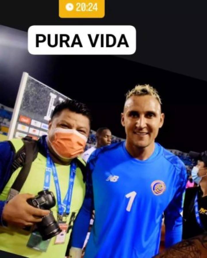 Un ejemplo para todos los futbolistas: Keylor Navas se fotografió con hondureños, siempre amable y con una sonrisa