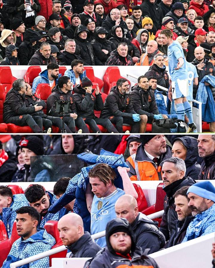 De Bruyne y su bronca en la banca con Pep Guardiola, la polémica en el Liverpool-Manchester City y Haaland no apareció