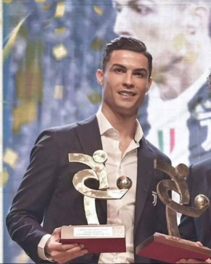 Así fue la gala en la que Cristiano Ronaldo ganó dos premios en Italia