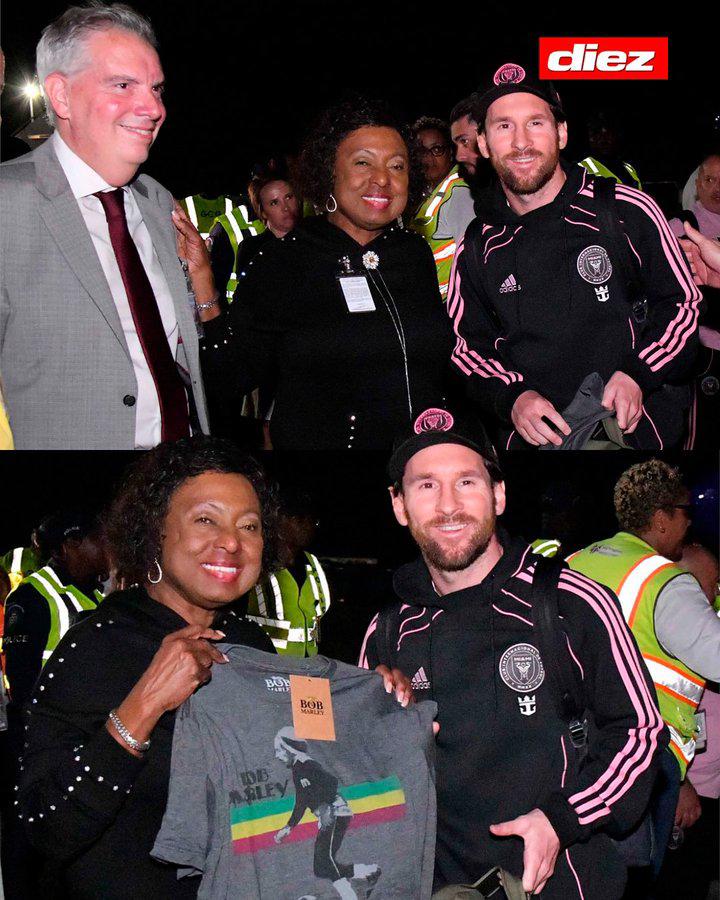 Quién fue el afortunado que se llevó la camisa de Messi, locura por el 10 del Miami y llenazo en Jamaica para ver al argentino