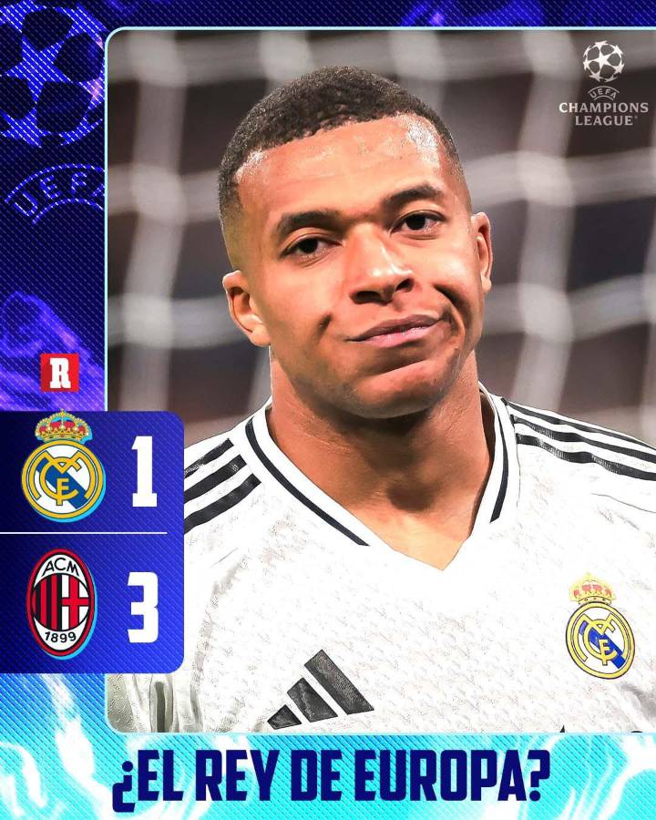 Los memes trituran al Real Madrid tras perder ante Milan: ¡Vinicius y Mbappé, las víctimas!