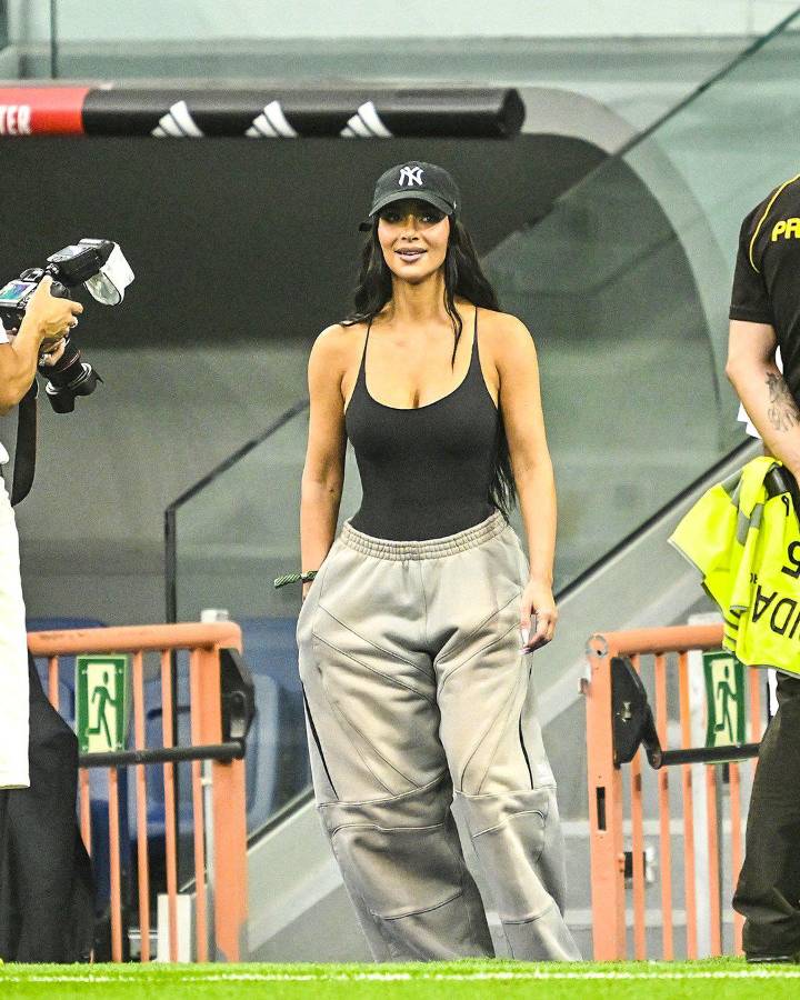Kim Kardashian impacta en el Bernabéu: las fotos con Florentino Pérez y el mensaje para Vinicius