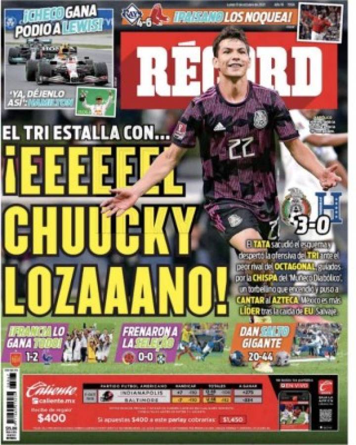 'Goleó fácil a Honduras': Las portadas de los diarios de México tras golear a la 'H' en el Azteca