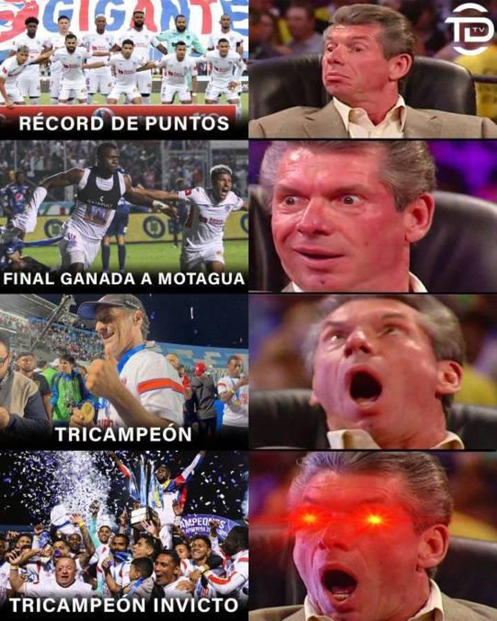 Olimpia quedó campeón invicto y los memes destrozan al Motagua de Diego Vázquez