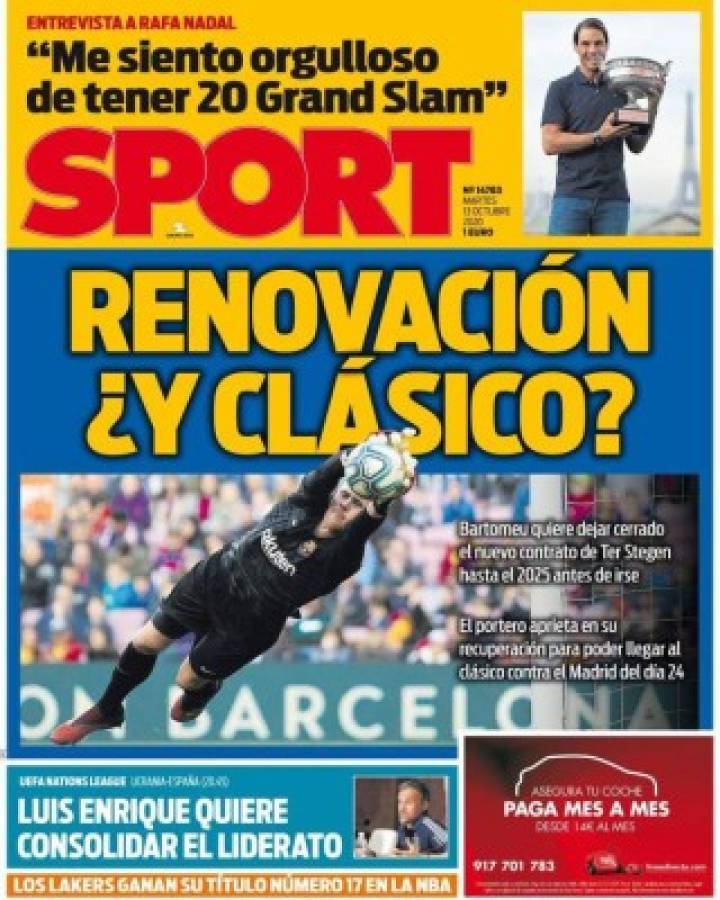 Portadas por el mundo: Los tres fichajes que hará el Barcelona y el '9' que quiere el Real Madrid